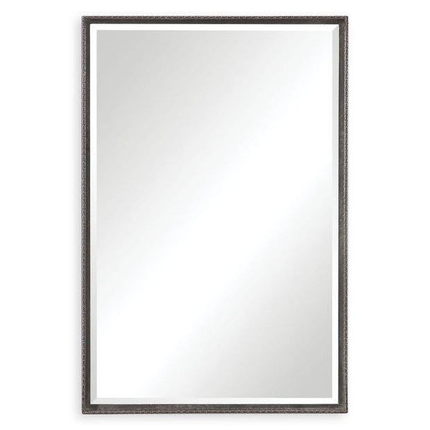 Uttermost Callan Distressed Rustic Black Vanity Mirror