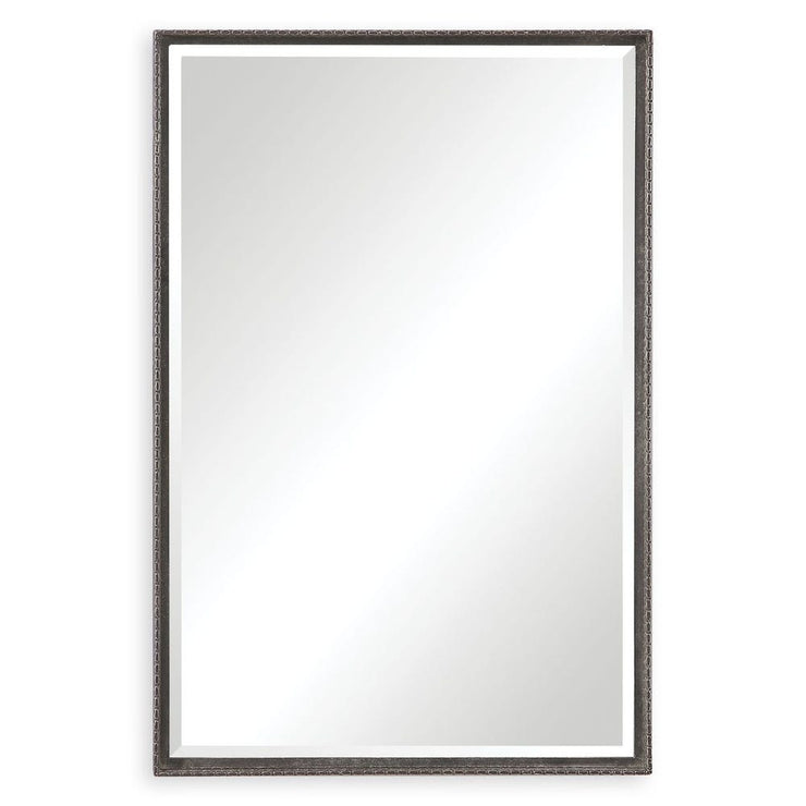 Uttermost Callan Distressed Rustic Black Vanity Mirror