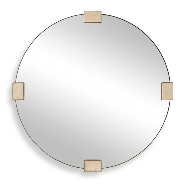Uttermost Russo Travertine Round Mirror