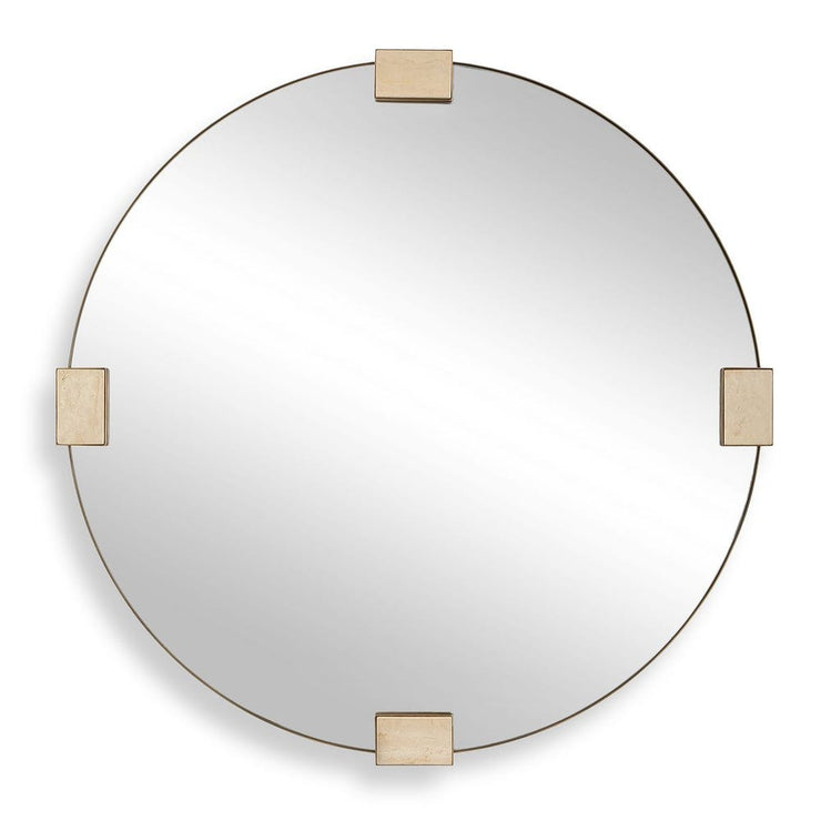 Uttermost Russo Travertine Round Mirror