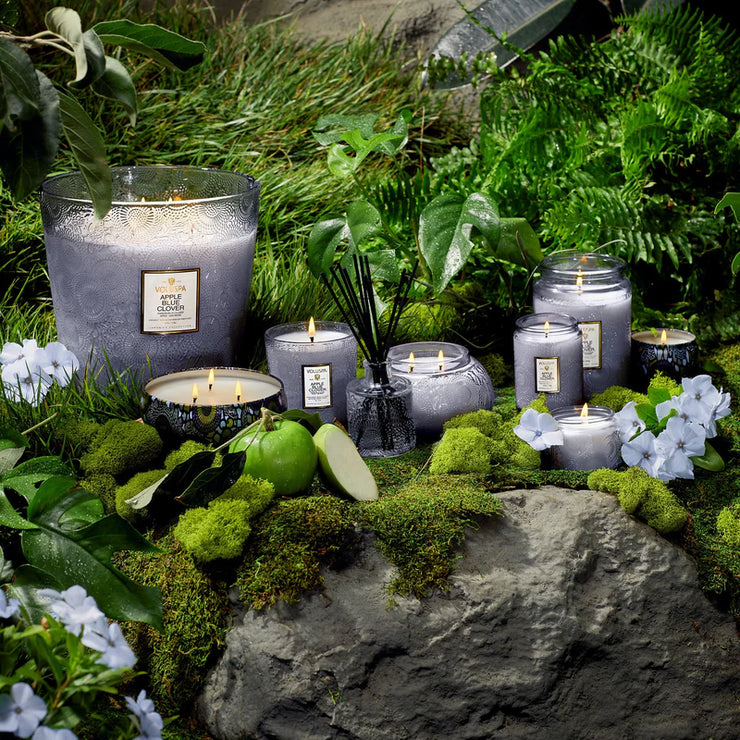 Voluspa Apple Blue Clover Petite Jar Candle ~ 3.2oz