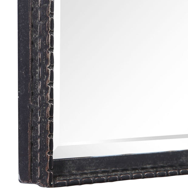 Uttermost Callan Distressed Rustic Black Vanity Mirror