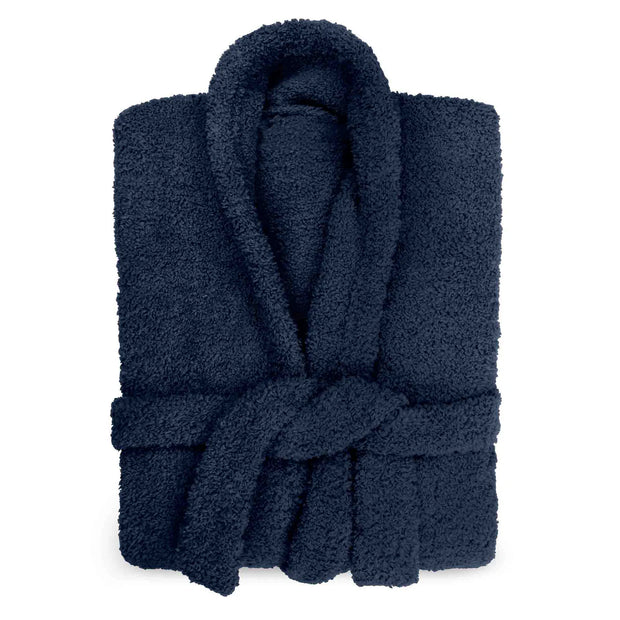 Kashwere Ultra Plush Navy Hampton Robe Chenilla Classic