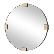Uttermost Russo Travertine Round Mirror