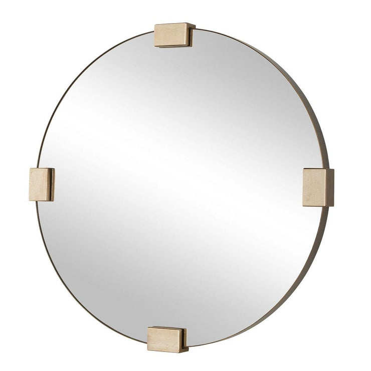 Uttermost Russo Travertine Round Mirror
