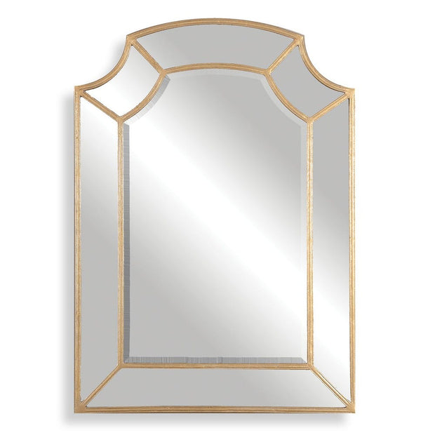 Uttermost Francoli Antique Gold Leaf Corner Arch Mirror