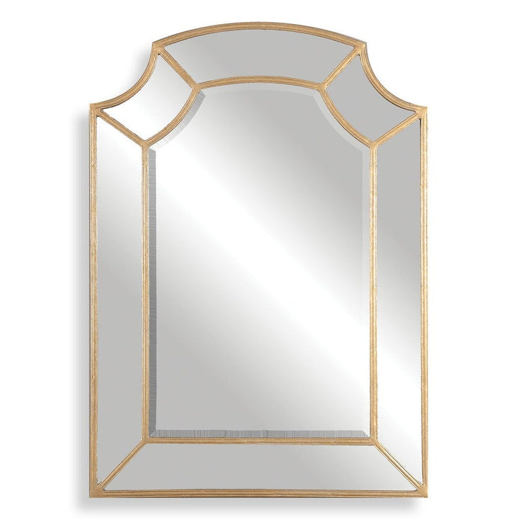 Uttermost Francoli Antique Gold Leaf Corner Arch Mirror