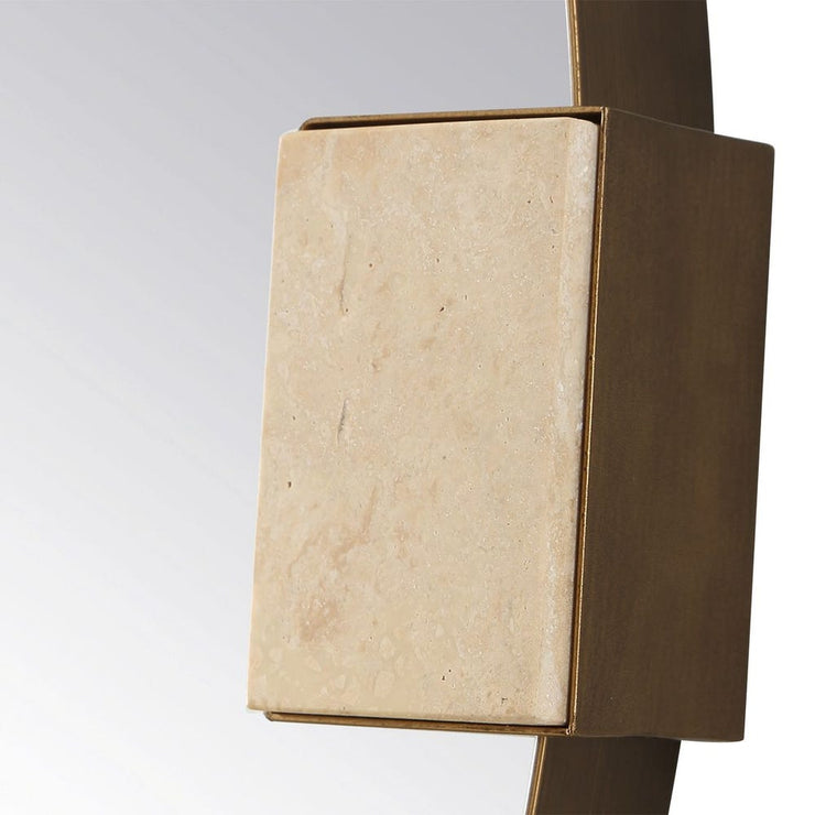 Uttermost Russo Travertine Round Mirror