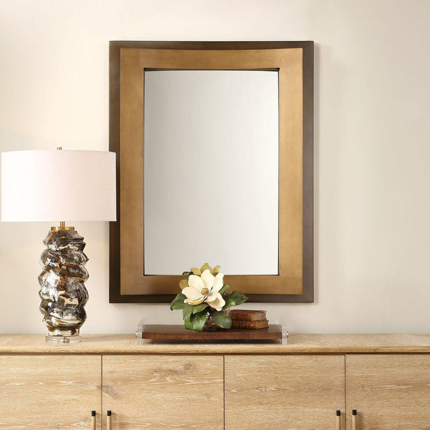 Uttermost Around The Bend Golden Bronze Mirror