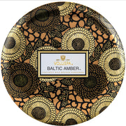 Voluspa Baltic Amber 3 Wick Tin Candle