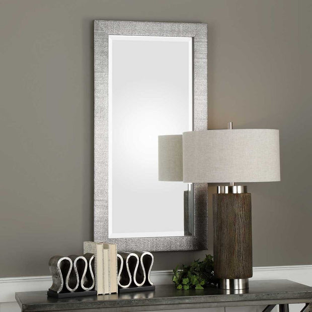 Uttermost Tulare Textured Metallic Silver Mirror