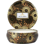 Voluspa Baltic Amber 3 Wick Tin Candle