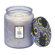 Voluspa Apple Blue Clover Luxe Jar Candle ~ 44oz