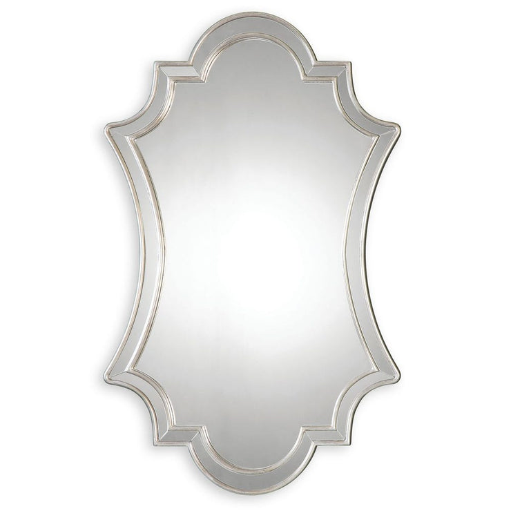 Uttermost Elara Curved Edge Finished Antique Silver Mirror