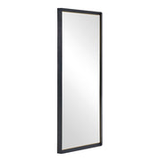Uttermost Stenton Sleek Black With Gold Plated Inner Edge Tall Mirror