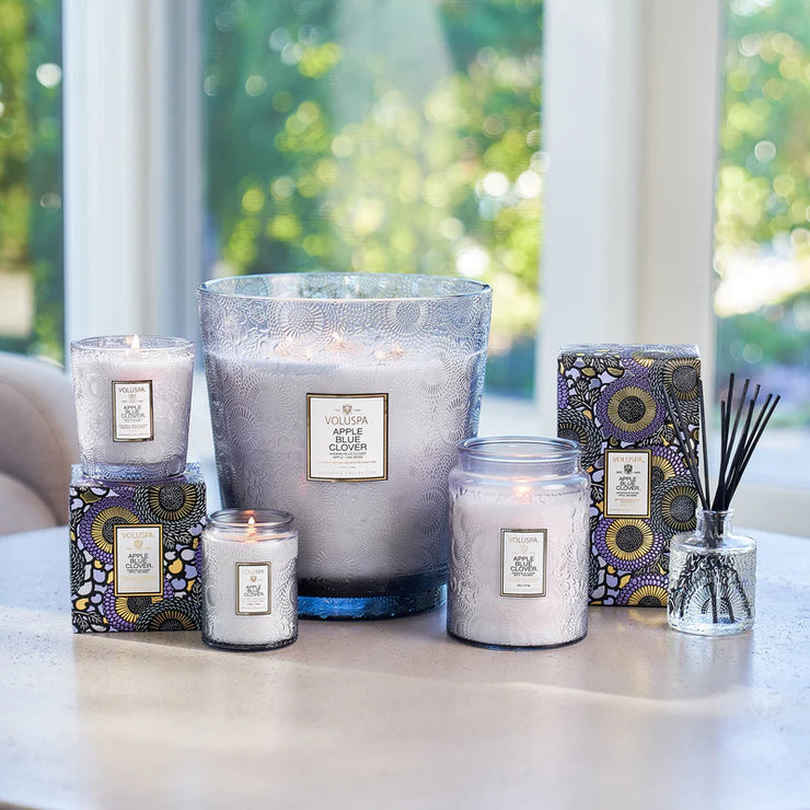 Voluspa Apple Blue Clover Large Jar Candle ~ 18oz
