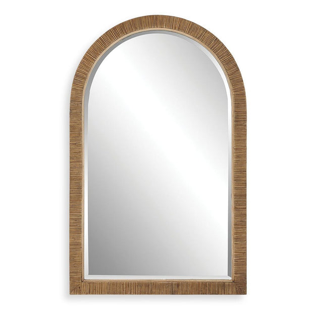 Uttermost Cape Rattan Wrapped Arch Mirror