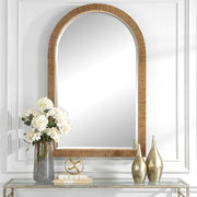 Uttermost Cape Rattan Wrapped Arch Mirror