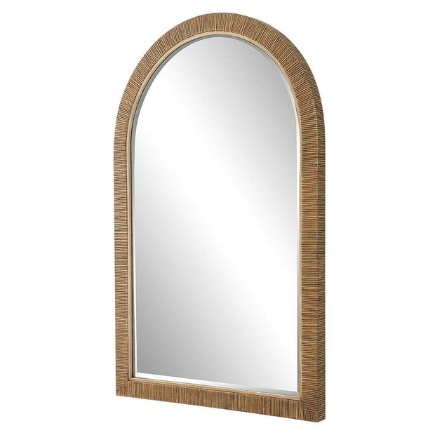 Uttermost Cape Rattan Wrapped Arch Mirror