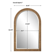 Uttermost Cape Rattan Wrapped Arch Mirror
