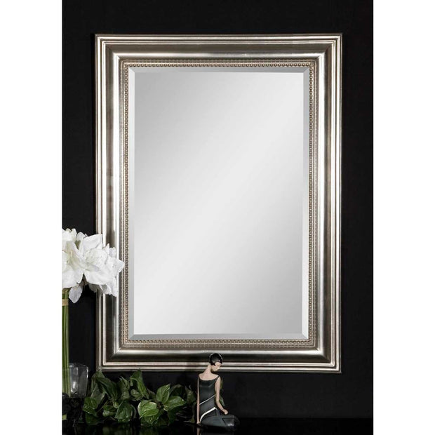 Uttermost Stuart Silver Leaf Gray Glaze Mirror