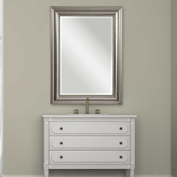 Uttermost Stuart Silver Leaf Gray Glaze Mirror