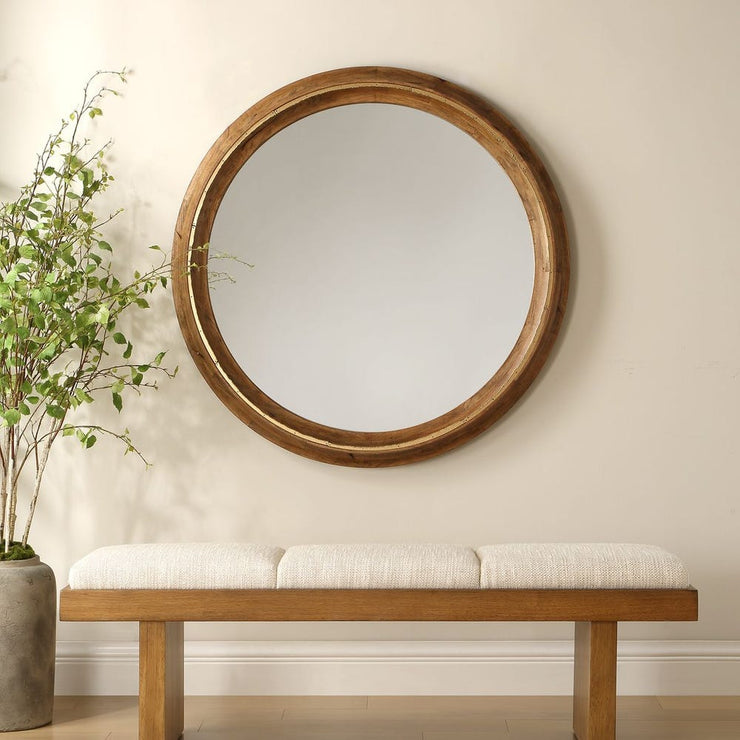Uttermost Frontier Light Honey Mirror