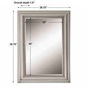 Uttermost Stuart Silver Leaf Gray Glaze Mirror