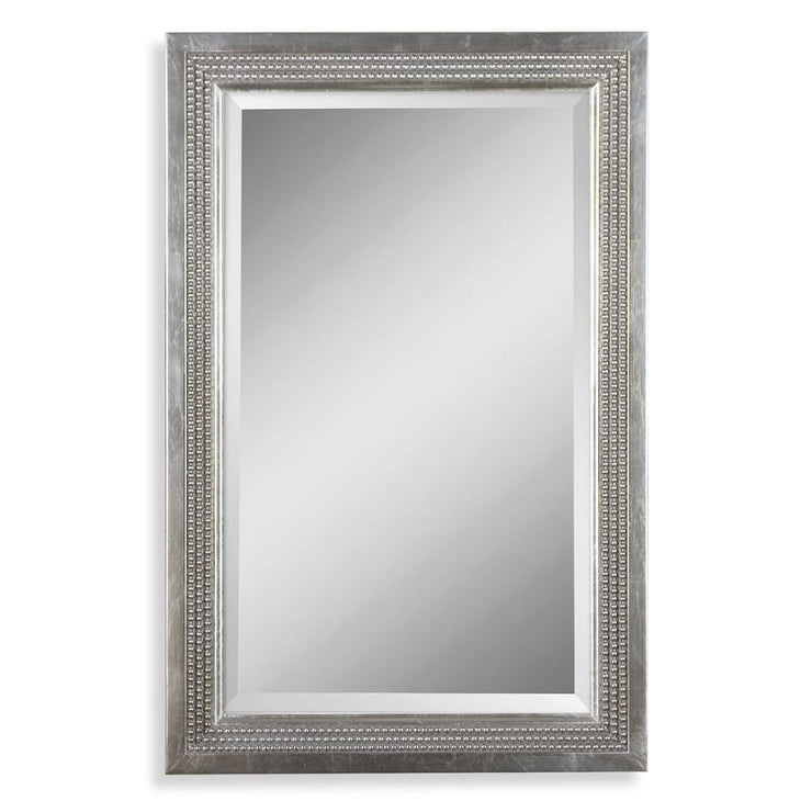 Uttermost Triple Beaded Silver Leaf Mirror