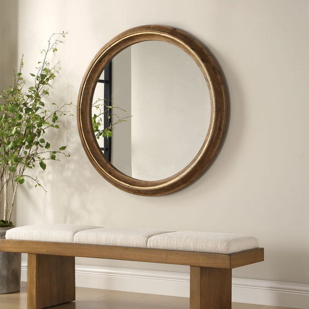 Uttermost Frontier Light Honey Mirror
