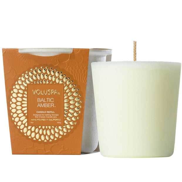Voluspa Baltic Amber Classic Candle Refill