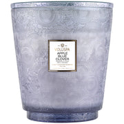 Voluspa Apple Blue Clover 5 Wick Hearth Candle ~123oz