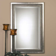 Uttermost Triple Beaded Silver Leaf Mirror