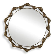 Uttermost Remolino Warm Bronze Cast Iron Round Mirror