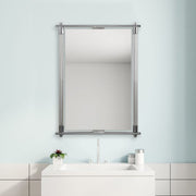 Uttermost Adara Ribbed Glass With Crome Mirror