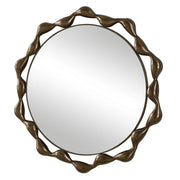 Uttermost Remolino Warm Bronze Cast Iron Round Mirror