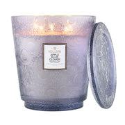 Voluspa Apple Blue Clover 5 Wick Hearth Candle ~123oz