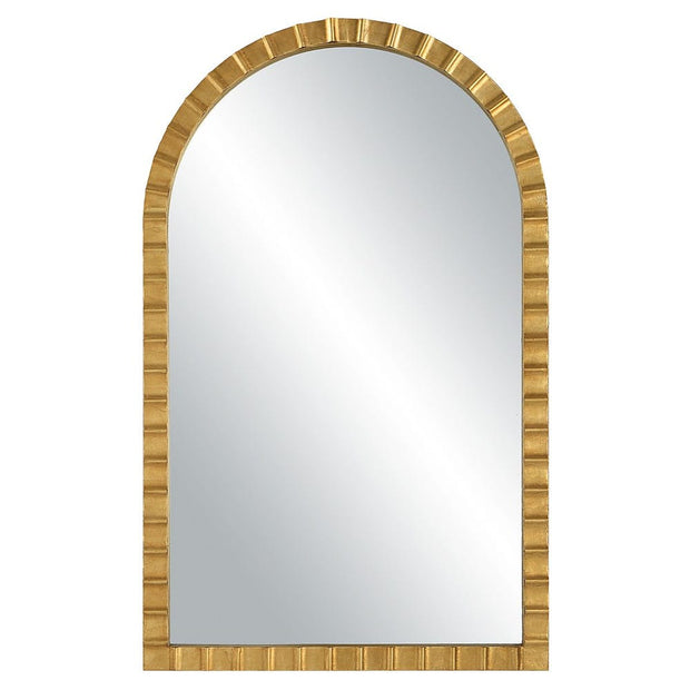 Uttermost Dandridge Antique Gold Leaf Iron Arch Mirror