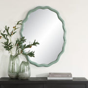 Uttermost Isly Robbin’s Egg Blue Oval Mirror