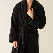 Kashwére Kapua™ Ultra Soft Onyx Cotton Velour Robe
