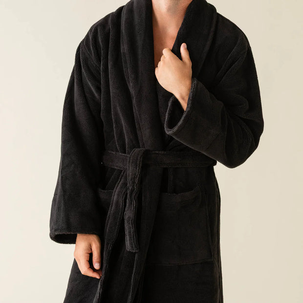 Kashwére Kapua™ Ultra Soft Onyx Cotton Velour Robe
