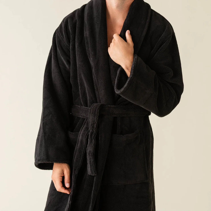 Kashwére Kapua™ Ultra Soft Onyx Cotton Velour Robe