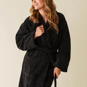 Kashwére Kapua™ Ultra Soft Onyx Cotton Velour Robe