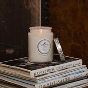 Voluspa Suede Blanc Large Jar Candle ~ 18oz