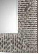 Uttermost Cressida Metallic Silver Staggered Beads Mirror