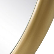 Uttermost Atkinson Plated Antique Brass Round Mirror