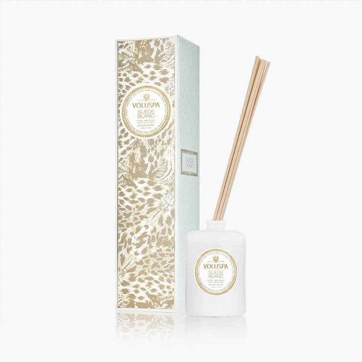 Voluspa Suede Blanc Reed Diffuser