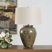 Uttermost Olisa Earthy Toned Table Lamp With Off- White Shade