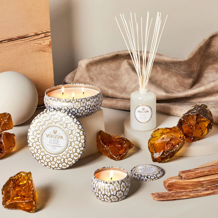 Voluspa Suede Blanc Reed Diffuser