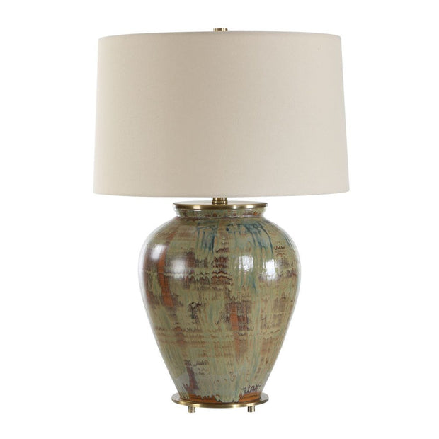 Uttermost Olisa Earthy Toned Table Lamp With Off- White Shade